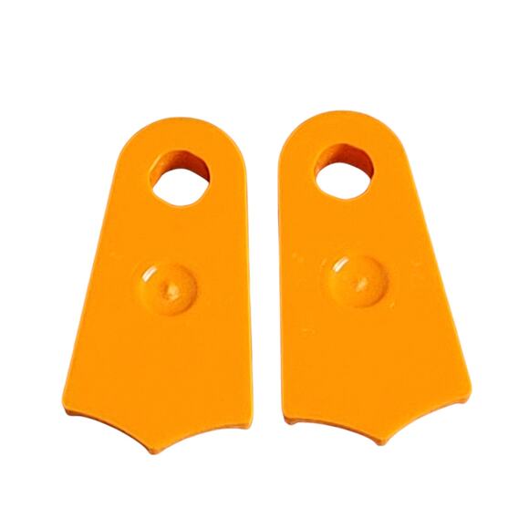 LEGO Flippers Orange 2599a Minifigure Minidoll Footgear Replacement Parts Pieces - Picture 2 of 2